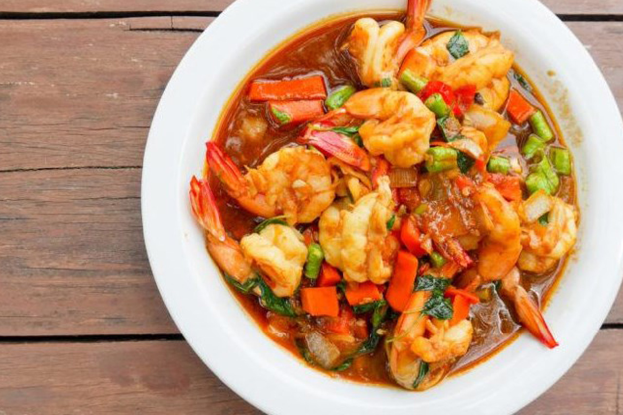 Resep Udang Pedas Manis Saus Tiram