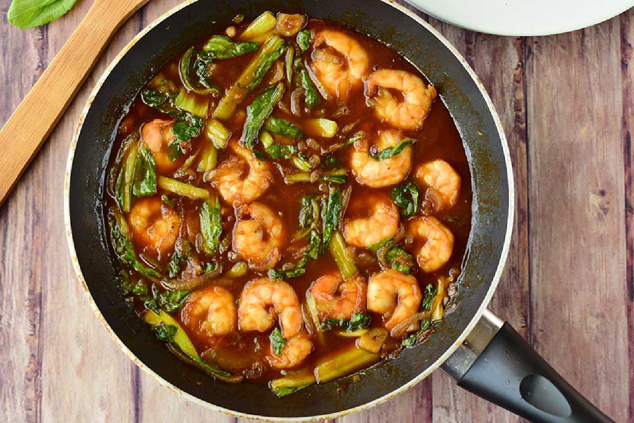 Resep Udang Pedas Manis Saus Tiram