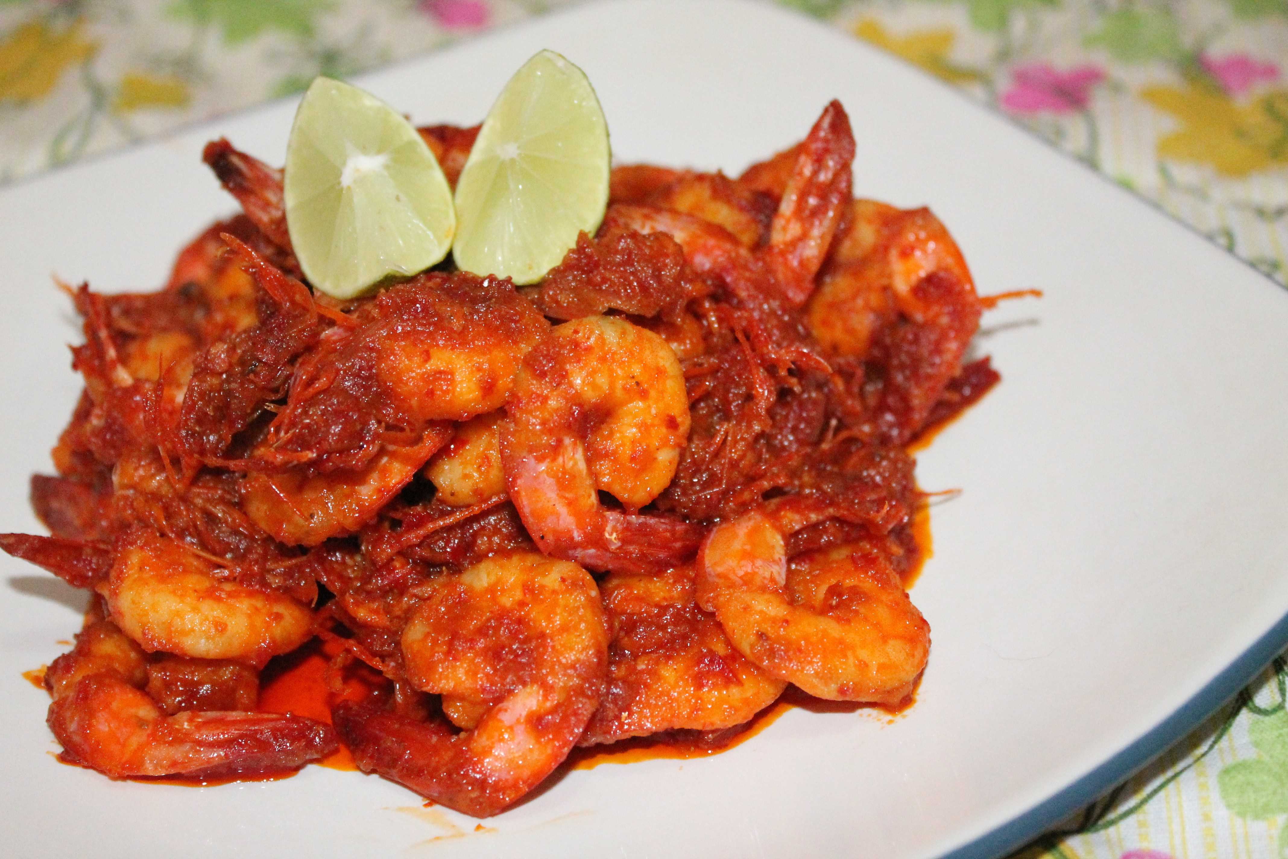 Resep Udang Garo Rica-Rica Pedas Khas Manado