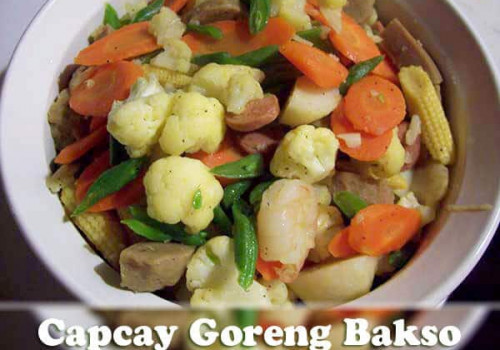 Resep Capcay Goreng Bakso Ikan