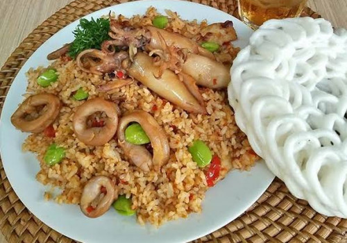 Resep Nasi Goreng Sambal Cumi Pete